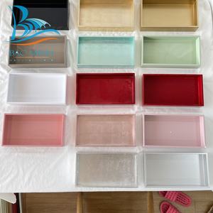 Ensemble de plateaux de service en laque de luxe pour la décoration de la maison pour Thanksgiving, 3 tailles carrées, noir, Bao Minh Linda 2410, fabricant vietnamien - Product Image 5