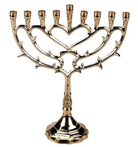 Premium quality <b>large</b> menorah made with solid brass in different designs with 7 Branch at wholesale price - Product Image 1
