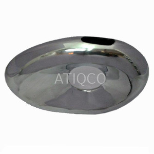Florero de Metal de aluminio pulido brillante, hermosa decoración de Hotel de estilo costero para florero de suelo, soporte de flores - Product Image 1