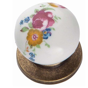 Mejor Oferta al por Mayor: Perilla de Porcelana para Muebles - Perilla de Porcelana y Zamak para Gabinetes - Product Image 1
