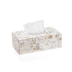 Boîte de serviette de haute qualité, boîte à mouchoirs indienne, incrustation de résine décorative, vaisselle, vente en gros, porte-mouchoirs en résine par Axiom Home Accents - Product Image 2