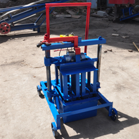 Machine à blocs de construction professionnelle, machine à briques miniatures en ciment à vendre