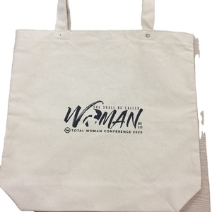 Bolso de Mano Grande de Lona de Algodón Liso Reutilizable, Ecológico, Serigrafía, Reciclable, Compras a Granel - Product Image 1