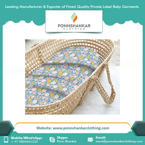 Indian Manufacturer of Premium Super Soft 100% Organic Cotton Bassinet Sheets - Product Image 3