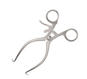 Cerebelar quirúrgico de un solo uso, retractor de grado alemán, acero inoxidable - Product Image 1