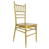Chaises de réception de mariage Chiavari dorées à bas prix, empilables, Sillas
