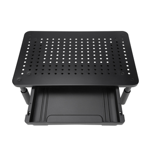 <span class=keywords><strong>Support</strong></span> de moniteur et <span class=keywords><strong>d</strong></span>'<span class=keywords><strong>ordinateur</strong></span> <span class=keywords><strong>portable</strong></span> réglable en hauteur et <span class=keywords><strong>ventilé</strong></span> pour usage professionnel, avec tiroir de rangement - Product Image 4