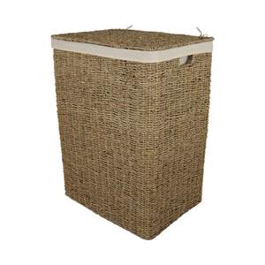 Panier de rangement pliable multifonctionnel en herbe de mer naturelle tissée à la main Viet Starlight, écologique, personnalisable, efficace pour la lessive à domicile - Product Image 4