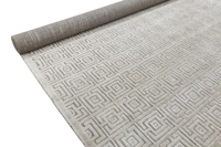 Tapis géométriques modernes de haute qualité, faits sur mesure, sculptés à la main, brodés jacquard, antidérapants, à poils moyens, en laine et soie, pour enfants et salons.