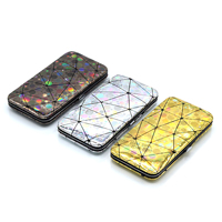 Estuche Magnético de Acero Inoxidable Quirúrgico de Calidad Premium para 3 o 6 Pinzas de Pestañas Vacías, Kit de Almacenamiento de Marca Privada con Punta Fina