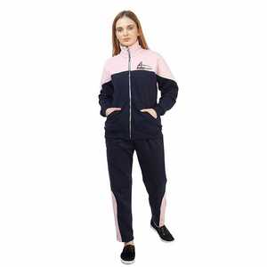 เสื้อวอร์มมีซิปสำหรับผู้หญิง,ชุดวอร์มใส่ทำงานแผงสีคู่ - Product Image 1