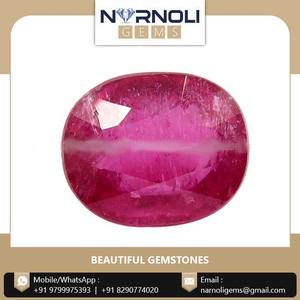 เครื่องประดับใช้ที่มีคุณภาพที่เหมาะสม9X11มิลลิเมตรสีชมพูทัวร์มาลีนรูปไข่ตัดกึ่งพลอยสำหรับขาย - Product Image 2