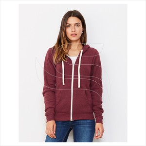 Sudaderas personalizadas de moda para mujer, sudaderas de lana de manga larga con servicio OEM, sudaderas con cremallera para damas. - Product Image 2