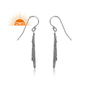 New <b>Heart</b> Shaped Design Dangle <b>Earrings</b> Jewelry Wholesaler Oxidized 925 <b>Sterling</b> <b>Silver</b> Dangle <b>Earrings</b> Birthday Jewelry - Product Image 3