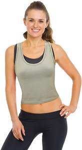 Women's New <b>Sexy</b> Deep V Open Back Yoga Tank <b>Top</b> Stretchy Low Scoop Neck Sports <b>Crop</b> <b>Top</b> Casual Short Breathable Jersey for - Product Image 5