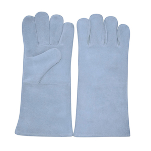 Gants de soudage unisexes en cuir de vache résistant à la chaleur Gants de travail industriel de sécurité pour adultes - Product Image 1