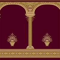 Tapis de prière musulman / tapis de mosquée motif Wilton