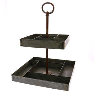 Soporte de exhibición de pastel de taza galvanizada Soporte de pastel de metal de alta calidad Fabricante hecho a mano Soporte de pastel de mesa - Product Image 1