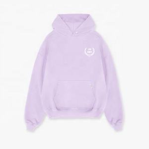 เสื้อฮู้ด500gsm บ็อกซี่แบบว่างเปล่ามีฮู้ดผ้าคอตตอนโอเวอร์ไซส์ผู้ผลิตแบบกำหนดเอง - Product Image 3