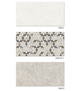 Carreaux de mur émaillés brillants en céramique de conception de fleur de couleur claire en céramique 30x60cm - Product Image 1