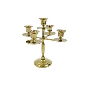 Meilleure qualité Nouveau stock disponible Candélabre 5 lumières Bougeoir de haute qualité avec bras plats Fabricant en gros - Product Image 1