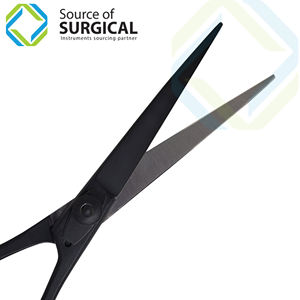 Tijeras profesionales de peluquería de acero inoxidable, polvo negro recubierto con hoja afilada para cortar el cabello, herramienta de belleza - Product Image 2