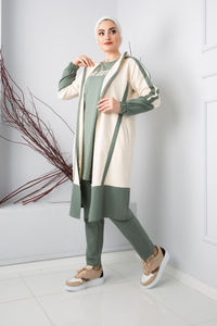 New Season <b>Women</b> 3 Piece Hooded Tracksuit Set Islamic Clothing Abaya <b>Kaftan</b> Muslim Islamic Fashion Turkish Quality - Product Image 6