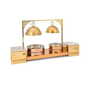 Royal Look Dinnerware Serving Pot Luxury Restaurant Event Use <b>Chafing</b> <b>Dish</b> <b>Set</b> Wedding Catering Serving Food Warmer Pot - Product Image 1