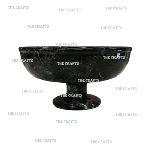 Bol de service en marbre avec base en bois Vaisselle de couleur blanche servant des collations à prix compétitifs - Product Image 3