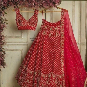 -STYLISH--TRENDY-BEAUTIFUL--BRIDAL-KOTI กับ LEHENGA-ชุดประดับด้วยลูกปัดแก้วคริสตัลงานหินสำหรับงานแต่งงาน = 2021 - Product Image 1