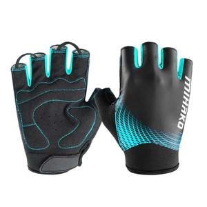 Gants de cyclisme demi-doigt en silicone microfibre Gants de vélo de course avec caractéristiques respirantes absorbant les chocs Gants de randonnée courts - Product Image 5