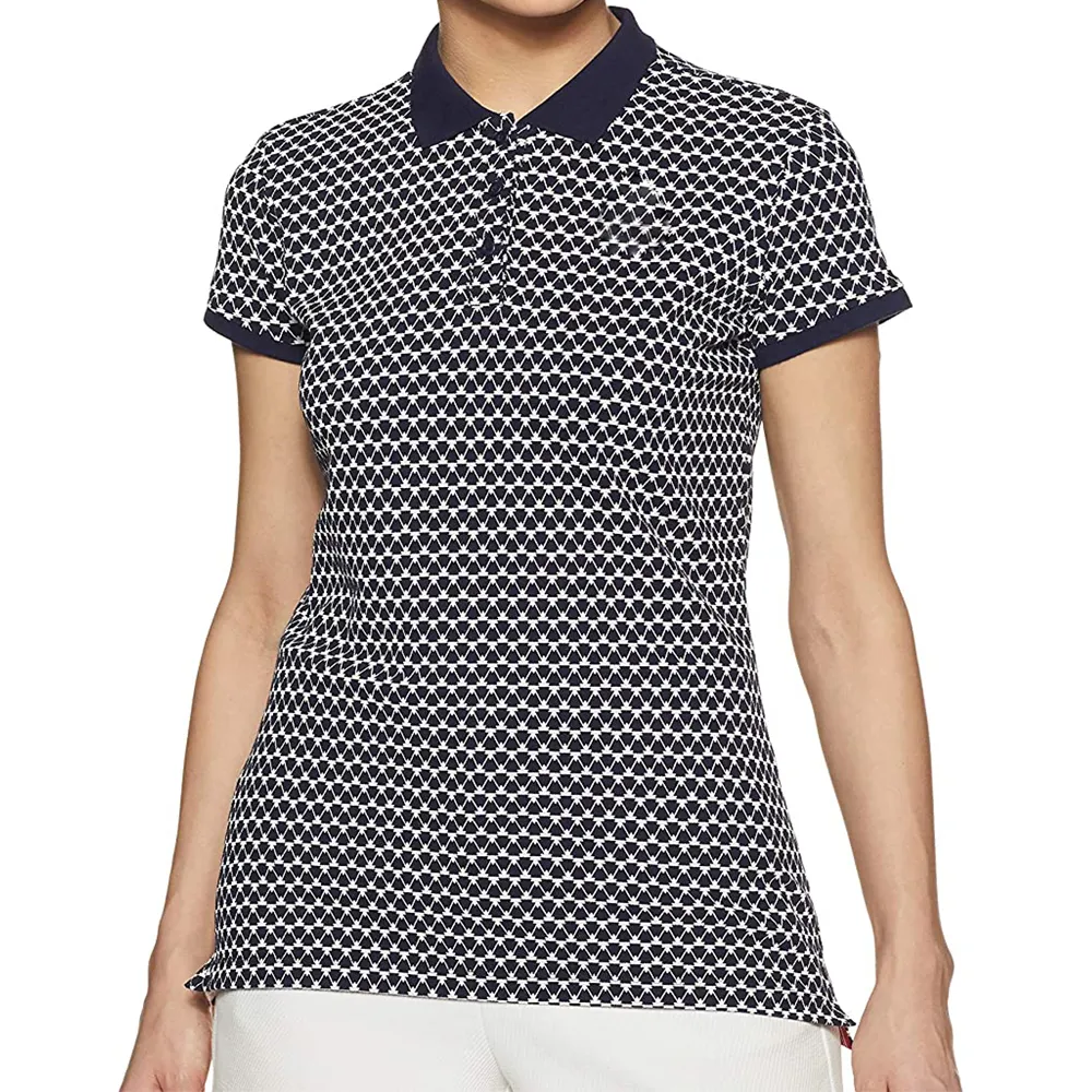 Oem Женская Офисная форма, дизайнерская рубашка-поло с принтом, рубашки для гольфа, футболки-поло, одежда, количество XXL XXXL, изготовление на заказ, Китай