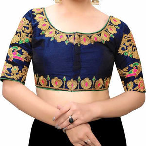 Coupe parfaite Designer Travail lourd brodé Bangalori Soie Filles indiennes Prêt à porter Fantaisie Saree Blouses pour Surat Apparelgarment - Product Image 1