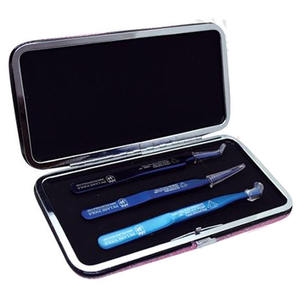 Leather Pink Case <b>Magnetic</b> Holding for 4 <b>Eyelash</b> Extension Tweezers Private Label, <b>Eyelash</b> Extension Tweezers <b>Magnetic</b> Case - Product Image 4