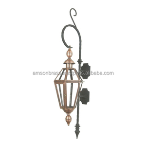 ติดผนังโบราณทองแดงเทียนโคมไฟสำหรับตกแต่ง - Product Image 1