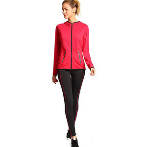 Trajes de pista coloridos para niñas, Color liso con logotipo bordado privado en venta - Product Image 6