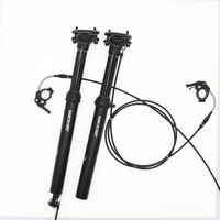 Zoom 30,9/31,6 X385MM MTB cuentagotas tija de sillín interior/exterior de 100MM bicicleta ajustable en altura de asiento
