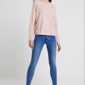 Femmes de Mode À Manches Longues rose couleur Coton Sweatshirts hiver - Product Image 1