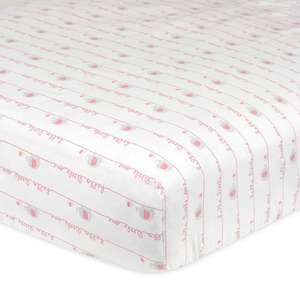 GOTS certificado Jersey 100% algodón de punto equipado sábanas de cuna - Product Image 1