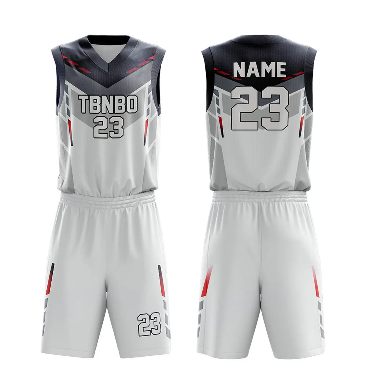 Uniforme de basket-ball réversible le meilleur Design, uniforme de collège blanc par Sublimation, nouvelle collection