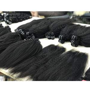 Double Machine Bundles HUMAN HAIR EXTENSION Straight High Quality VIRGIN Remy Vietnamese hair at wholesale price - Product Image 2