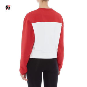 Dernières pulls pour femmes 2025 sweat col arrondi multicolore conception personnalisée coton polaire col rond pulls lourds - Product Image 6