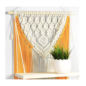 Étagère en macramé et support de plante, nouveau motif, pour la décoration de la maison, macramé - Product Image 1