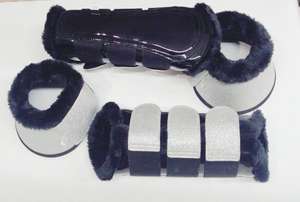 RIAZ JAMAL INTEL Conjunto de Cuatro Botas de Equitación en Diferentes Estilos Colores Ropa de Piel Ecuestre con Protección Brillante - Product Image 3