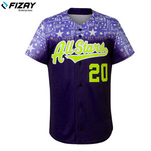 2022 superventas FIZAY ENTERPRISES hecho a medida 100% poliéster béisbol y softbol desgaste al por mayor uniforme deportivo para hombres - Product Image 5