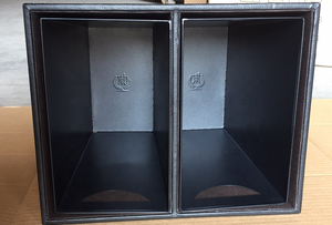 2-compartment Faux Leather Waste <strong>Paper</strong> Basket <strong>Bin</strong> - Product Image 3