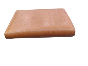 Portefeuille en cuir à trois volets marron clair style vintage pour hommes, logo personnalisé, broderie, fermeture à glissière, ouvert, court, pompon, perle - Product Image 5