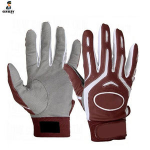 Guantes de bateo profesionales de buena calidad con diseño personalizado Guantes de bateo de béisbol de cuero auténtico Pit Tared - Product Image 3