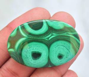 Malachite อัญมณีทรงหลังเบี้ย,อัญมณีทรงหลวมคุณภาพสูงรูปทรงตามสั่ง - Product Image 5