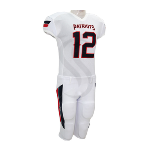 Uniforme de football américain personnalisable de qualité supérieure, faible MOQ, nouveau modèle, jersey de football en polyester/nylon à séchage rapide avec pantalon - Product Image 4